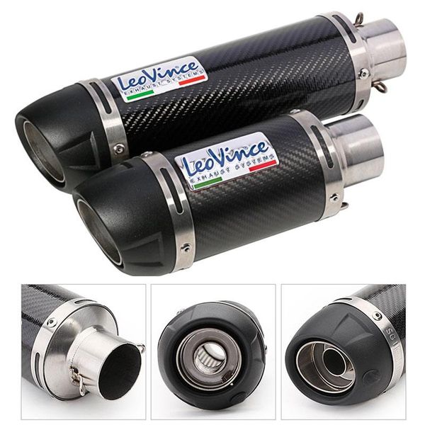 motorcycle exhaust system 51mm e-mark universal leovince muffler carbon fiber escape moto modified scooter slip on pipe with db killer
motorcycle exhaust system 51mm e-mark universal leovince muffler carbon fiber escape moto modified scooter slip on pipe with db killer