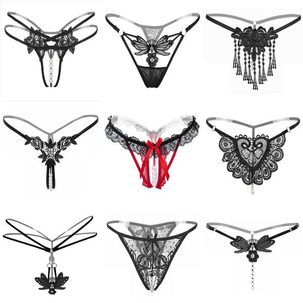 women's panties t-panties female underwear lace seamless embroidery g string low waist thongs women pearl erotic massage lingerie, Black;pink
women's panties t-panties female underwear lace seamless embroidery g string low waist thongs women pearl erotic massage lingerie, Black;pink