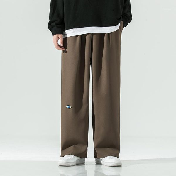 men's pants mens casual loose fit wide-legs elastic waist autumn spring plain color korean streetwear long side pockets xxxxxl, Black
men's pants mens casual loose fit wide-legs elastic waist autumn spring plain color korean streetwear long side pockets xxxxxl, Black