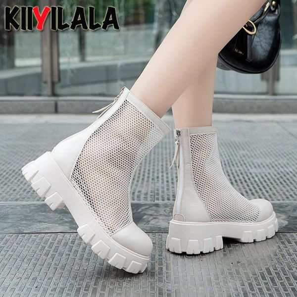 kiiyilala fashion sunmmer cool boots women air mesh ankle comfortable platform zippers warm shoes plus size 41 42 43, Black
kiiyilala fashion sunmmer cool boots women air mesh ankle comfortable platform zippers warm shoes plus size 41 42 43, Black