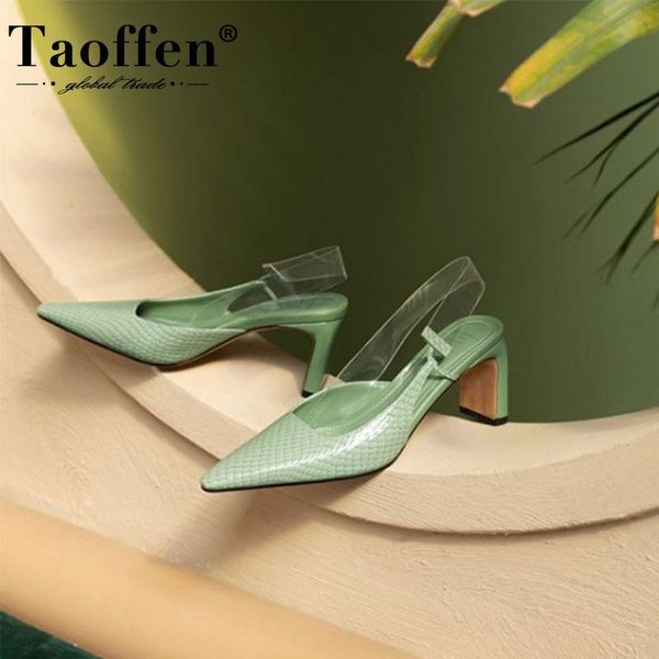 taoffen women sandals genuine leather square heels pointed toe slip on ladies fashion shoes party office footwear size 34-41, Black
taoffen women sandals genuine leather square heels pointed toe slip on ladies fashion shoes party office footwear size 34-41, Black