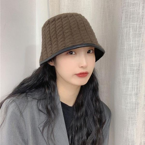 wide brim hats japanese style knitting woolen yarn bucket winter warm panama cap outdoor sunbonnet fedoras fashion fisherman bonnets women, Blue;gray
wide brim hats japanese style knitting woolen yarn bucket winter warm panama cap outdoor sunbonnet fedoras fashion fisherman bonnets women, Blue;gray