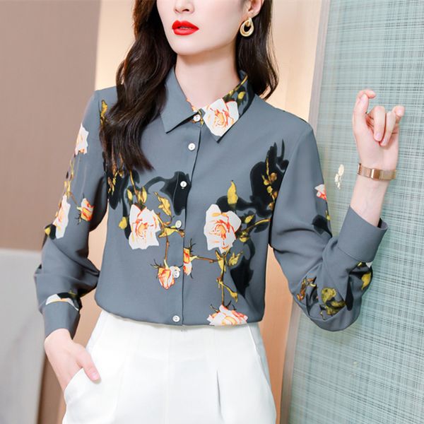 korean women shirts chiffon blouses print shirt plus size woman floral blouse camisas de mujer elegantes xxxl 210427, White
korean women shirts chiffon blouses print shirt plus size woman floral blouse camisas de mujer elegantes xxxl 210427, White
