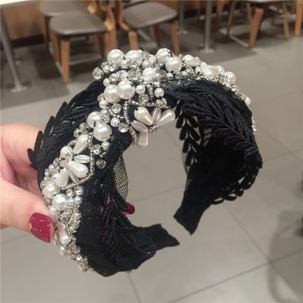 women luxury pearl hairbands knotted lace headband bezel for hair baroque wide crystal hoop fashion lady accessories1
women luxury pearl hairbands knotted lace headband bezel for hair baroque wide crystal hoop fashion lady accessories1