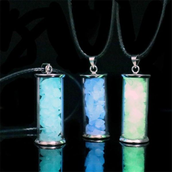 pendant necklaces leather chain luminous stone men pendants jewelry glowing in the dark natural bottles necklace for women gifts, Silver
pendant necklaces leather chain luminous stone men pendants jewelry glowing in the dark natural bottles necklace for women gifts, Silver
