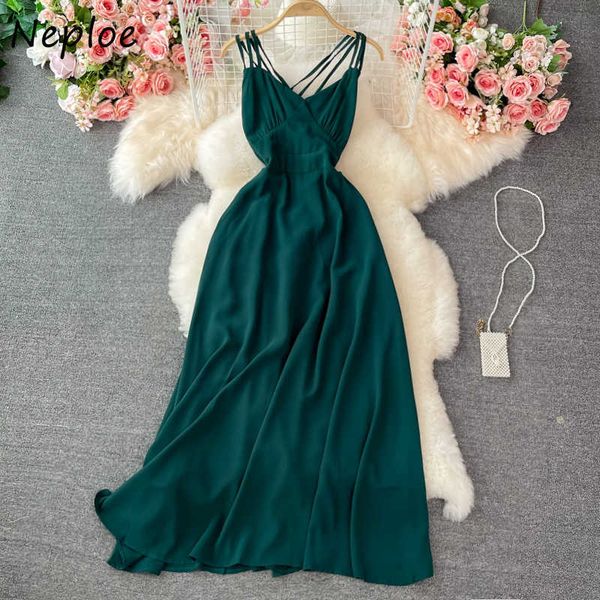 neploe v neck sleeveless shoulder strapless camis dress women high waist hip a line slim vestidos summer 2021 new green robe c0607, Black;gray
neploe v neck sleeveless shoulder strapless camis dress women high waist hip a line slim vestidos summer 2021 new green robe c0607, Black;gray