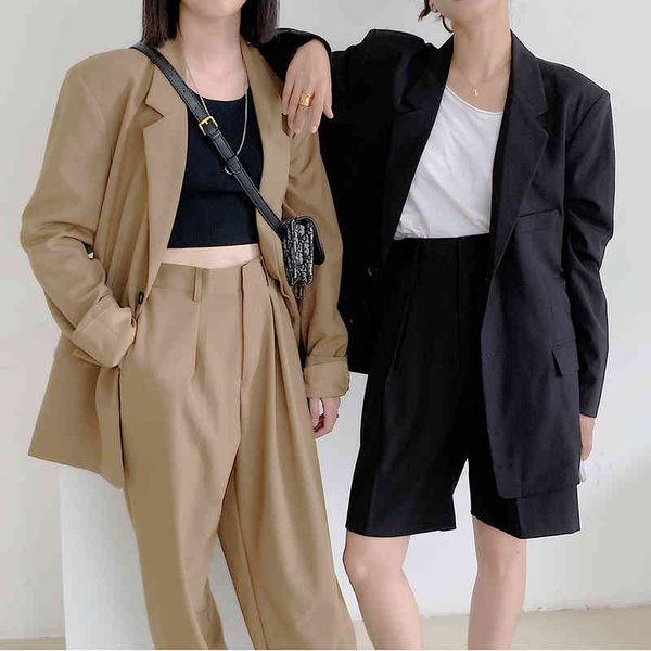 women's two piece pants korean retro lapel two button loose long-sleeved suit jacket + high-waisted thin wide-leg trousers and 92l, White
women's two piece pants korean retro lapel two button loose long-sleeved suit jacket + high-waisted thin wide-leg trousers and 92l, White