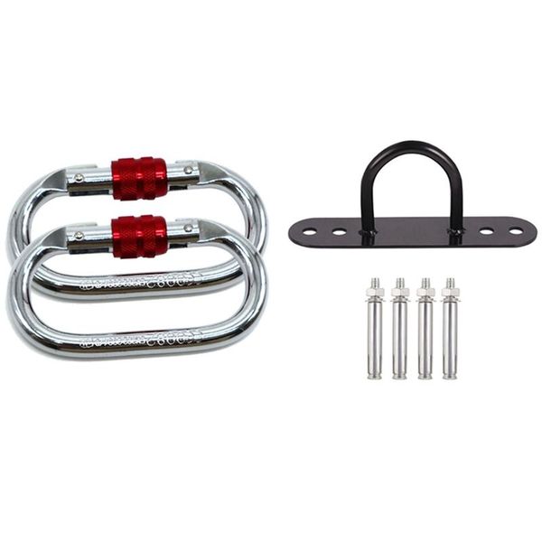 cords, slings and webbing 1 set rope wall ceiling bracket anchor hook & pair climbing carabiner for yoga hammock 25kn master lock
cords, slings and webbing 1 set rope wall ceiling bracket anchor hook & pair climbing carabiner for yoga hammock 25kn master lock