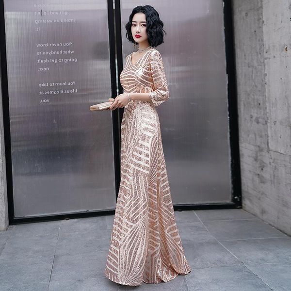 noble v-neck evening party dress gold bling sequins banquet temperament slim hostess elegant stage show 3xl ethnic clothing, Red
noble v-neck evening party dress gold bling sequins banquet temperament slim hostess elegant stage show 3xl ethnic clothing, Red