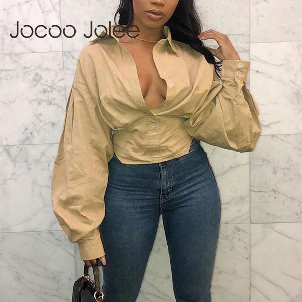 elegant lantern sleeve slim shirt women blouses button turn down collar chic solid tunic blouse clothing 210428, White
elegant lantern sleeve slim shirt women blouses button turn down collar chic solid tunic blouse clothing 210428, White