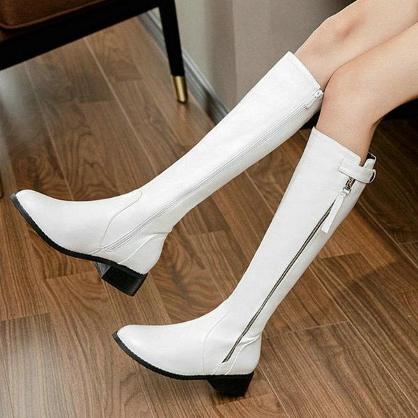 boots women's black white knee high fashion square root zipper ladies knight women winter warm large size 34-43
boots women's black white knee high fashion square root zipper ladies knight women winter warm large size 34-43