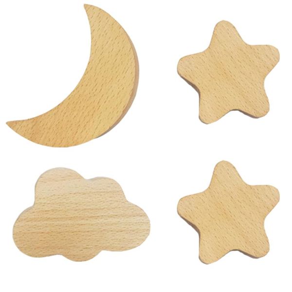 hooks & rails 4pcs wooden cloud star moon wall hook chic wood coat hat
hooks & rails 4pcs wooden cloud star moon wall hook chic wood coat hat