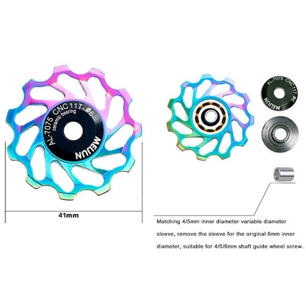 bike derailleurs colorful 11t 13t guide bicycle cycling ceramics bearing jockey wheel ceramic pulley aluminum alloy mtb rear dropship
bike derailleurs colorful 11t 13t guide bicycle cycling ceramics bearing jockey wheel ceramic pulley aluminum alloy mtb rear dropship