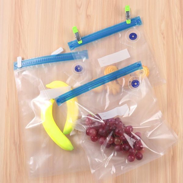 storage bags vacuum zipper bag 3 sizes 2 sealing clip sous vide reusable food preservation kit organizer
storage bags vacuum zipper bag 3 sizes 2 sealing clip sous vide reusable food preservation kit organizer