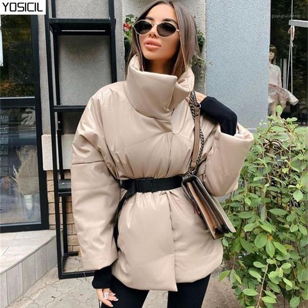 warm winter coat jacket women parka casual sashes design with pocket overcoat stand collar khaki short female women's down & parkas, Black
warm winter coat jacket women parka casual sashes design with pocket overcoat stand collar khaki short female women's down & parkas, Black