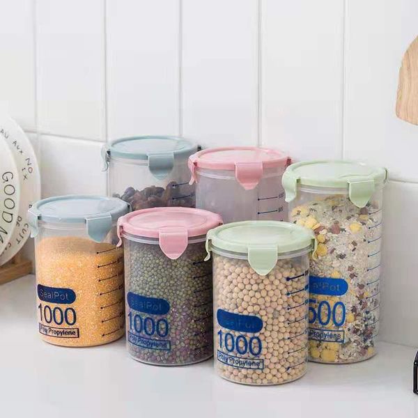 600/800/1000/1500ml transparent graduated storage box, whole grain refrigerator fresh-keeping container bottles & jars
600/800/1000/1500ml transparent graduated storage box, whole grain refrigerator fresh-keeping container bottles & jars