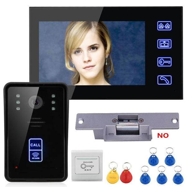 7" rfid video door phone intercom doorbell touch button night vision +electric strike lock phones
7" rfid video door phone intercom doorbell touch button night vision +electric strike lock phones