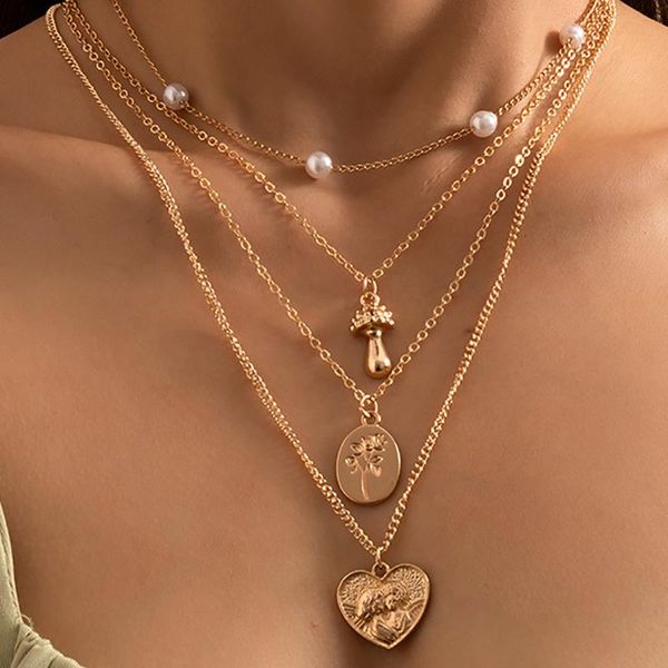 chains mushroom pendant necklace women jewelry choker beaded collares chain streetwear bijoux femme bohemian accessories, Silver
chains mushroom pendant necklace women jewelry choker beaded collares chain streetwear bijoux femme bohemian accessories, Silver