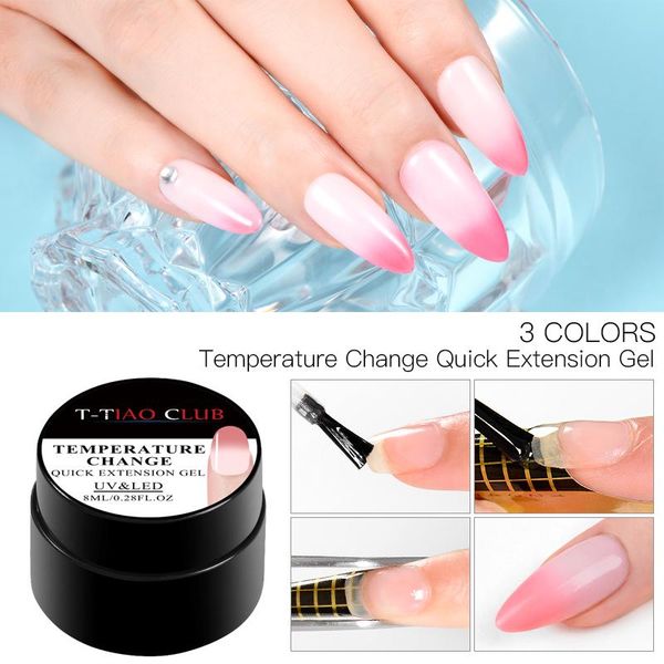 nail gel t-tiao club temperature change quick extension uv builder base soak off tips building nails art, Red;pink
nail gel t-tiao club temperature change quick extension uv builder base soak off tips building nails art, Red;pink