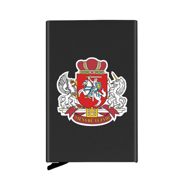 card holders national emblem of lithuania fully automatic men anti protect travel metal holder wallet women aluminum case, Brown;gray
card holders national emblem of lithuania fully automatic men anti protect travel metal holder wallet women aluminum case, Brown;gray