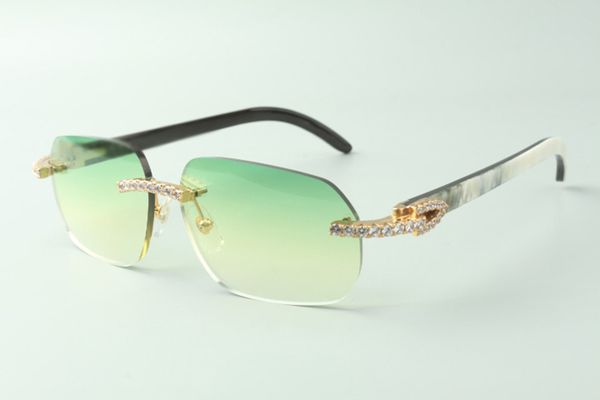 designer endless diamond sunglasses 3524024 with mixed buffalo horn legs glasses,direct sales, size: 18-140mm, White;black
designer endless diamond sunglasses 3524024 with mixed buffalo horn legs glasses,direct sales, size: 18-140mm, White;black