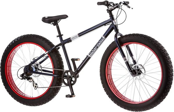 mongoose dolomite mens fat tire mountain bike, 26-inch wheels, 4-inch wide knobby tires 7-speed steel frame front and rear brakes navy blue
mongoose dolomite mens fat tire mountain bike, 26-inch wheels, 4-inch wide knobby tires 7-speed steel frame front and rear brakes navy blue