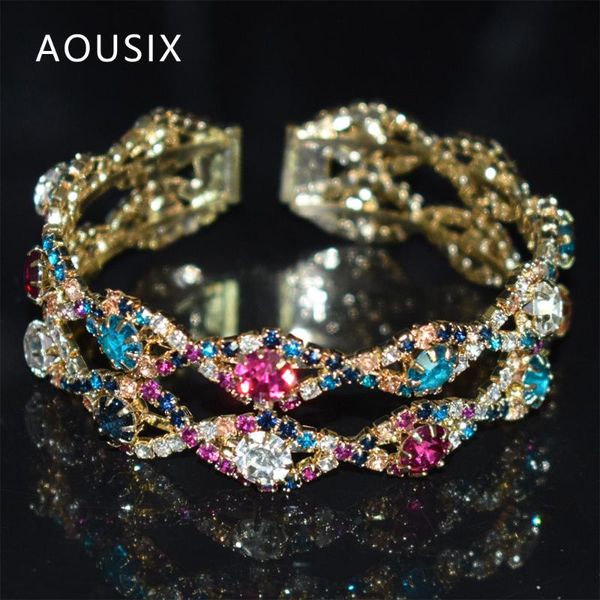 bangle fashion crystal women's open cuff bracelets girls rhinestone jewelry party wedding accessories gift, Black
bangle fashion crystal women's open cuff bracelets girls rhinestone jewelry party wedding accessories gift, Black
