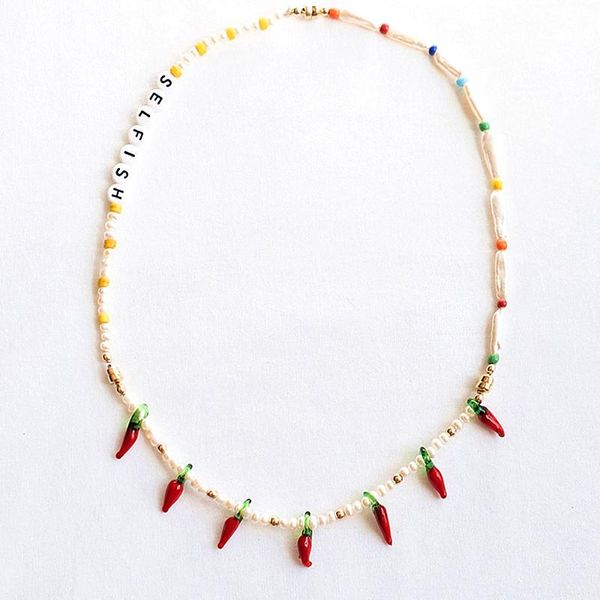 pendant necklaces boho collares largos grandes mujer 2021 freshwater pearl necklace glass red chilli charms women colier femme, Silver
pendant necklaces boho collares largos grandes mujer 2021 freshwater pearl necklace glass red chilli charms women colier femme, Silver