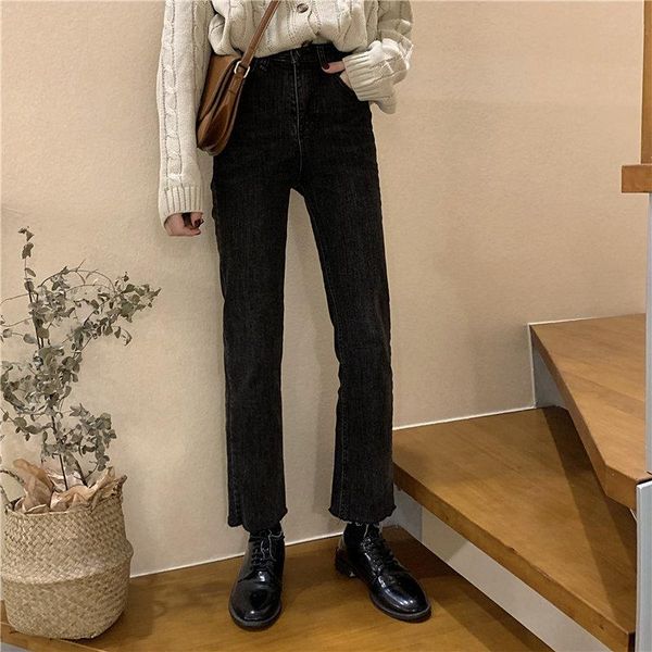 smoky gray loose cowboy jeans casual 2021 femme straight stylish high waist light washed plus size denim pants women's, Blue
smoky gray loose cowboy jeans casual 2021 femme straight stylish high waist light washed plus size denim pants women's, Blue