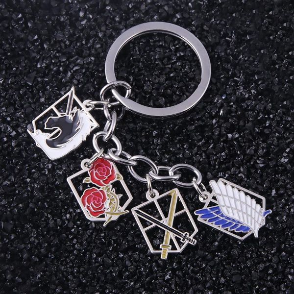 keychains anime attack on titan keychain survey corps military wings of om logo pendant key chain for men car keyring jewelry, Silver
keychains anime attack on titan keychain survey corps military wings of om logo pendant key chain for men car keyring jewelry, Silver