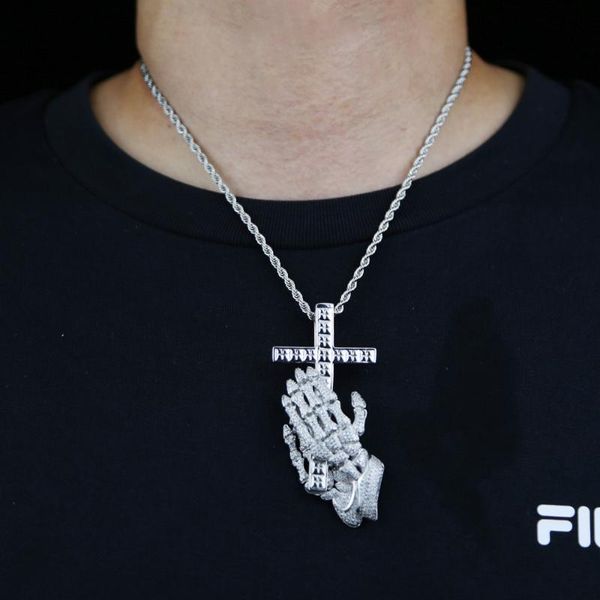 chains iced out bling cubic zirconia cz praying hands cross necklaces pendants for men 2021 hip hop jewelry with twist rope chain, Silver
chains iced out bling cubic zirconia cz praying hands cross necklaces pendants for men 2021 hip hop jewelry with twist rope chain, Silver
