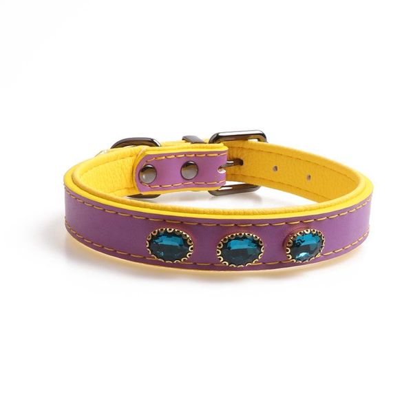 dog collars & leashes personality medium and large collar leather material 3 diamond series 5 colors
dog collars & leashes personality medium and large collar leather material 3 diamond series 5 colors