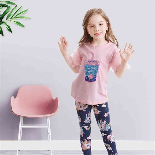 girls clothing set for casual 2 pcs and leggings cotton wear children kids outfits, White
girls clothing set for casual 2 pcs and leggings cotton wear children kids outfits, White
