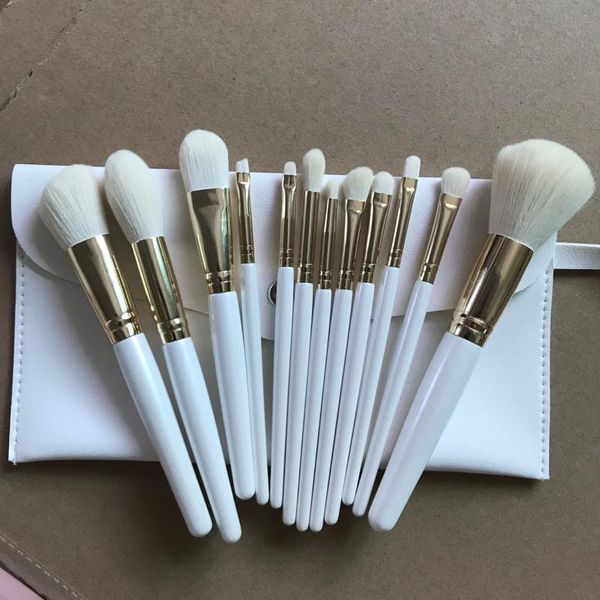 makeup brushes 12pcs professional white gold maquillaje make-up pincel maquiagem cruelty vegan set with pouch
makeup brushes 12pcs professional white gold maquillaje make-up pincel maquiagem cruelty vegan set with pouch
