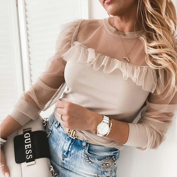 women's blouses & shirts lace long puff sleeve thin blouse patchwork printed leopard pearl o-neck female 2021 spring fashion lady, White
women's blouses & shirts lace long puff sleeve thin blouse patchwork printed leopard pearl o-neck female 2021 spring fashion lady, White