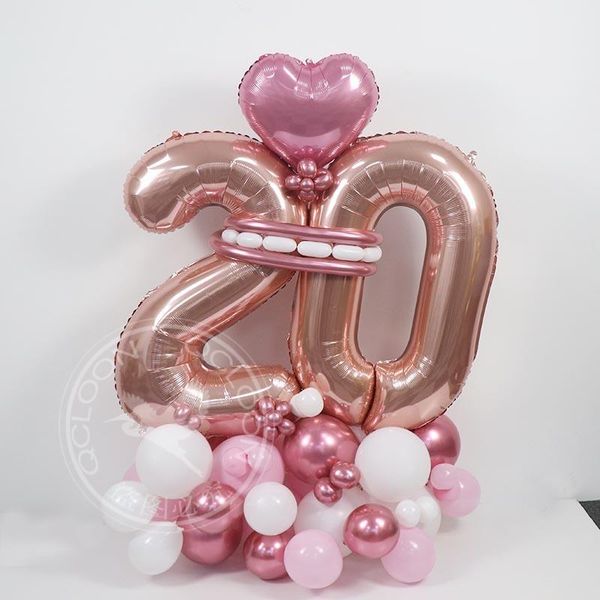 party decoration 47pcs rose gold birthday balloon set 32inch foil number balloons 18 20 30 40 50 years old decor supplies
party decoration 47pcs rose gold birthday balloon set 32inch foil number balloons 18 20 30 40 50 years old decor supplies