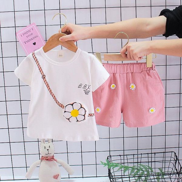 baby girl clothes 0-4 years old summer short-sleeved shorts suit girls cotton flowers casual two-piece clothing sets, White
baby girl clothes 0-4 years old summer short-sleeved shorts suit girls cotton flowers casual two-piece clothing sets, White