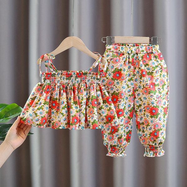 clothing sets 2021 summer baby girl clothes kids floral sling + pants suit for toddler girls 1 year birthday, White
clothing sets 2021 summer baby girl clothes kids floral sling + pants suit for toddler girls 1 year birthday, White
