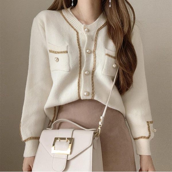 women's knits & tees cardigan sweater female autumn winter 2021 korean fashion white long sleeve loose thick knit jacket femme
women's knits & tees cardigan sweater female autumn winter 2021 korean fashion white long sleeve loose thick knit jacket femme