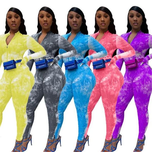 women's jumpsuits & rompers women tie dye ribbed jumpsuit casual zipper high elasticity long sleeve workout skinny playsuit pants 2021, Black;white
women's jumpsuits & rompers women tie dye ribbed jumpsuit casual zipper high elasticity long sleeve workout skinny playsuit pants 2021, Black;white