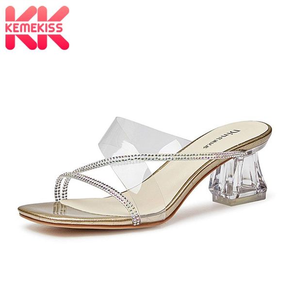 dress shoes kemekiss women sandals real leather pvc fashion summer crystal heels office ladies footwear size 34-39, Black
dress shoes kemekiss women sandals real leather pvc fashion summer crystal heels office ladies footwear size 34-39, Black
