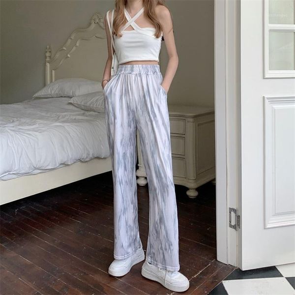 women's pants & capris 2021 summer fashion clothing tie dye wide leg korean style straight high waist loose casual woman tide, Black;white
women's pants & capris 2021 summer fashion clothing tie dye wide leg korean style straight high waist loose casual woman tide, Black;white