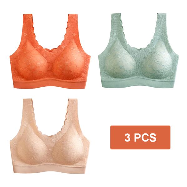 3pcs new japanese style seamless underwear full lace foam-latex cup beauty back without steel ring vest one-piece bra
3pcs new japanese style seamless underwear full lace foam-latex cup beauty back without steel ring vest one-piece bra