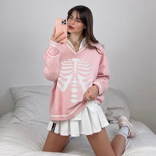 women's sweaters sweater with long sleeves, tattered korean-style cleavage kv8j, White;black
women's sweaters sweater with long sleeves, tattered korean-style cleavage kv8j, White;black