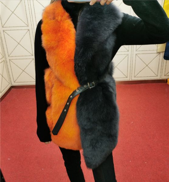 women's trench coats real fox fur vest 100% natural 2021 fashion coat jacket genuine leather 0pcr, Tan;black
women's trench coats real fox fur vest 100% natural 2021 fashion coat jacket genuine leather 0pcr, Tan;black