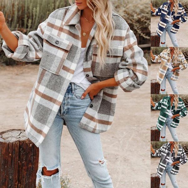 womens woolen jackets sherpa ladies autumn plush sweater woman stitching plaid warm jacket female fashion spring wear long size coat, Black
womens woolen jackets sherpa ladies autumn plush sweater woman stitching plaid warm jacket female fashion spring wear long size coat, Black