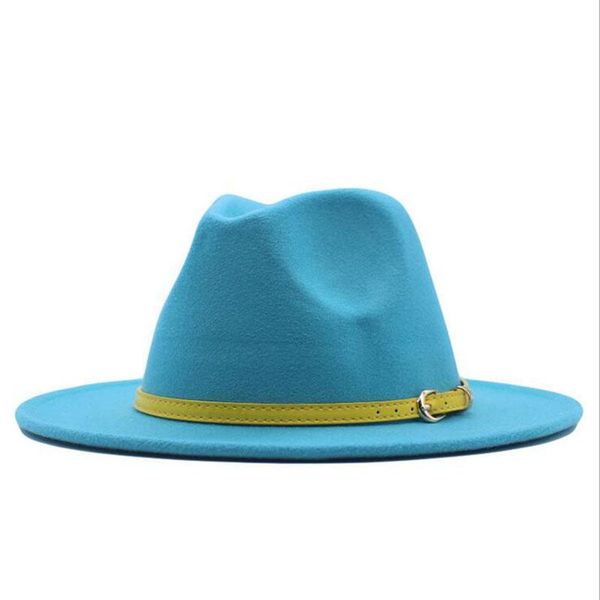 wide brim hats fashion 21 color in stock panama women men wool felt fedora hat wholesale jazz cowboy cap, Blue;gray
wide brim hats fashion 21 color in stock panama women men wool felt fedora hat wholesale jazz cowboy cap, Blue;gray