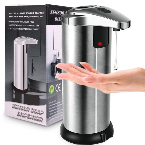 automatic soap dispenser pump infrared sensing stainless steel liquid holder shampoo bathroom foam
automatic soap dispenser pump infrared sensing stainless steel liquid holder shampoo bathroom foam