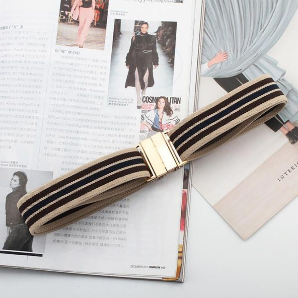 belts women adjustable belt splicing cloth fashion female casual luxury square metal buckle waist outdoor, Black;brown
belts women adjustable belt splicing cloth fashion female casual luxury square metal buckle waist outdoor, Black;brown