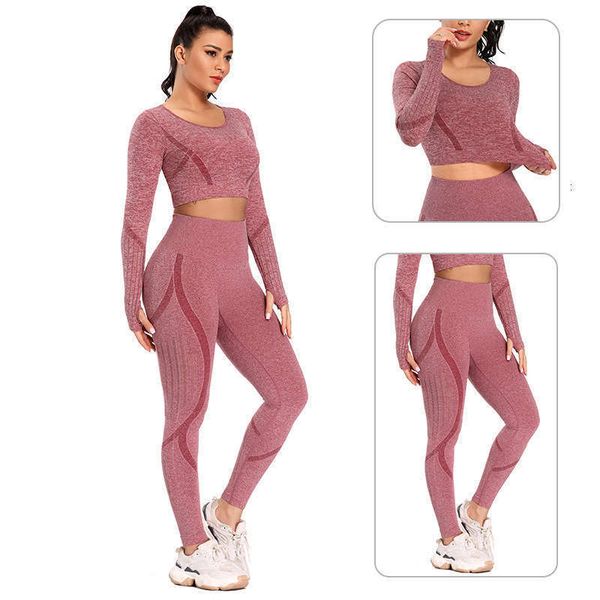 women's hip peach tracksuits yoga suit seamless high waist tight quick dry running breathable sportswear set, Gray
women's hip peach tracksuits yoga suit seamless high waist tight quick dry running breathable sportswear set, Gray